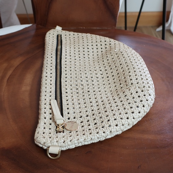 Clare V. Grande Fanny in Cream Rattan - Picture 2 of 14